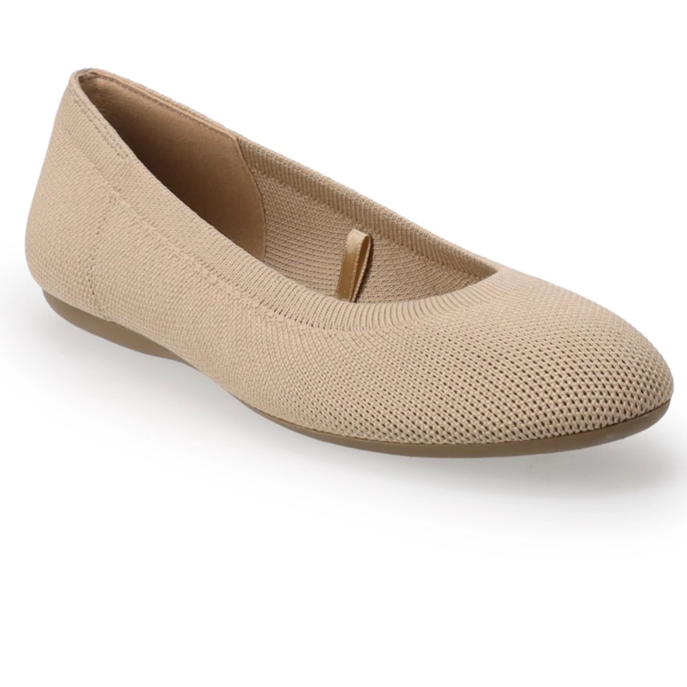 Comfort Knit Sonya Women's Ballet Flats Taupe Tan